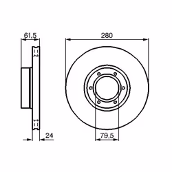 Disco freno BOSCH 0 986 478 745 anteriore, ventilato, altamente carbonizzato, 1 Pezzo - Vista aggiuntiva 6