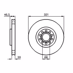 Disco freno BOSCH 0 986 478 985 anteriore, ventilato, altamente carbonizzato, 1 Pezzo - Vista aggiuntiva 7