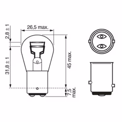 Lampada secondaria BOSCH P21/5W Longlife Daytime 12V, 5/21W, 10 Pezzo - Vista aggiuntiva 7