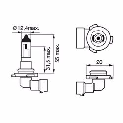 Lampada secondaria BOSCH H10 Pure Light 12V, 42W, 1 Pezzo - Vista aggiuntiva 4