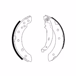 Set di ganasce freno BOSCH 0 986 487 585 - Vista aggiuntiva 4