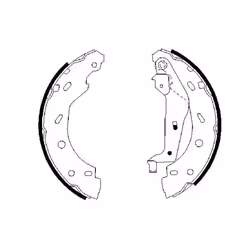 Set di ganasce freno BOSCH 0 986 487 600 - Vista aggiuntiva 5