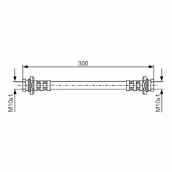 Filettatura interna 2 [mm]: M10x1. Filettatura interna [mm]: M10x1. Indice: 1 987 476 908. Lunghezza [mm]: 279. Numero del Pr ...