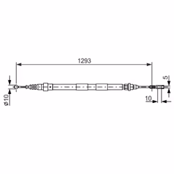 Cavo di trazione, freno di stazionamento BOSCH 1 987 477 630