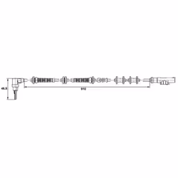 Sensore, velocità ruota BOSCH 0 265 007 448 - Vista aggiuntiva 7