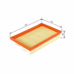 Filtro aria BOSCH 1 457 433 153 - Vista aggiuntiva 7