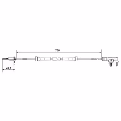 Sensore, velocità ruota BOSCH 0 265 007 637 - Vista aggiuntiva 7