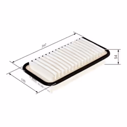 Filtro aria BOSCH 1 457 433 972 - Vista aggiuntiva 6