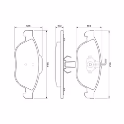 Set di pastiglie freno BOSCH 0 986 424 507, anteriore - Vista aggiuntiva 4