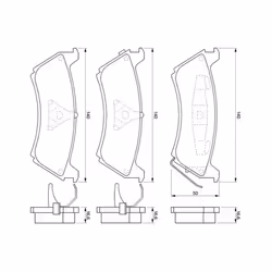 Set di pastiglie freno BOSCH 0 986 424 648, posteriore - Vista aggiuntiva 9