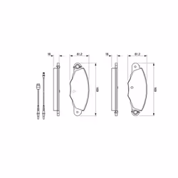 Set di pastiglie freno BOSCH 0 986 424 511, anteriore - Vista aggiuntiva 6
