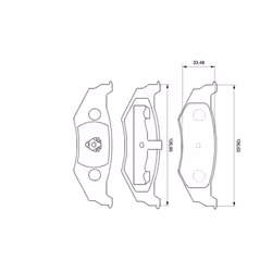 Set di pastiglie freno BOSCH 0 986 424 585, posteriore - Vista aggiuntiva 7