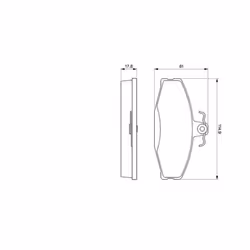 Set di pastiglie freno BOSCH 0 986 424 373, anteriore - Vista aggiuntiva 4