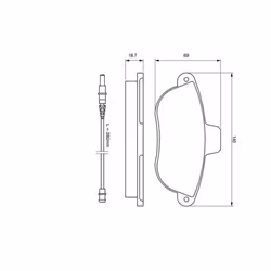 Set di pastiglie freno BOSCH 0 986 424 415, anteriore - Vista aggiuntiva 5