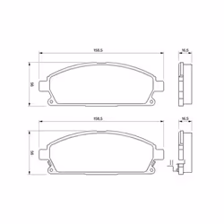 Set di pastiglie freno BOSCH 0 986 424 715, anteriore - Vista aggiuntiva 8