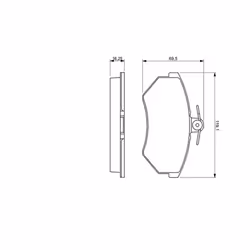 Set di pastiglie freno BOSCH 0 986 460 943, anteriore - Vista aggiuntiva 7