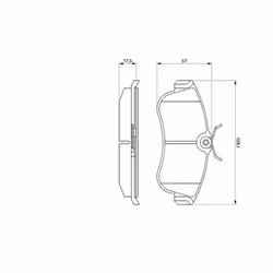 Set di pastiglie freno BOSCH 0 986 461 147, anteriore - Vista aggiuntiva 7