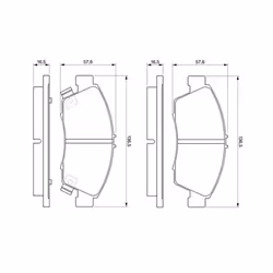 Set di pastiglie freno BOSCH 0 986 461 759, anteriore - Vista aggiuntiva 6