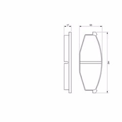 Set di pastiglie freno BOSCH 0 986 468 630, anteriore - Vista aggiuntiva 6