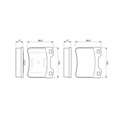 Set di pastiglie freno BOSCH 0 986 424 411, anteriore - Vista aggiuntiva 4