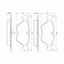 Set di pastiglie freno BOSCH 0 986 461 752, anteriore - Vista aggiuntiva 4