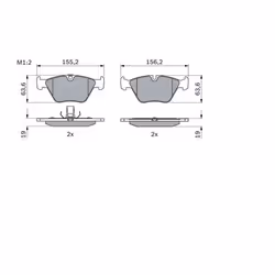 Set di pastiglie freno BOSCH 0 986 424 767, anteriore - Vista aggiuntiva 6