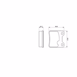 Set di pastiglie freno BOSCH 0 986 460 955, posteriore - Vista aggiuntiva 6