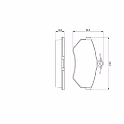 Set di pastiglie freno BOSCH 0 986 460 944, anteriore - Vista aggiuntiva 7