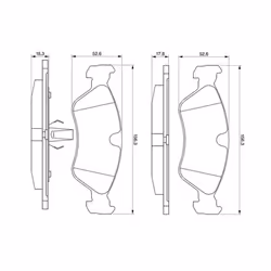 Set di pastiglie freno BOSCH 0 986 491 900, anteriore - Vista aggiuntiva 5