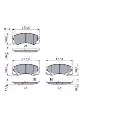 Set di pastiglie freno BOSCH 0 986 424 760, anteriore - Vista aggiuntiva 7