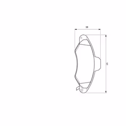 Set di pastiglie freno BOSCH 0 986 424 644, anteriore - Vista aggiuntiva 4