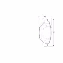 Set di pastiglie freno BOSCH 0 986 424 774, anteriore - Vista aggiuntiva 6