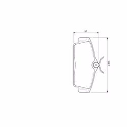 Set di pastiglie freno BOSCH 0 986 424 781, anteriore - Vista aggiuntiva 6