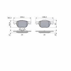 Set di pastiglie freno BOSCH 0 986 424 794, anteriore - Vista aggiuntiva 8