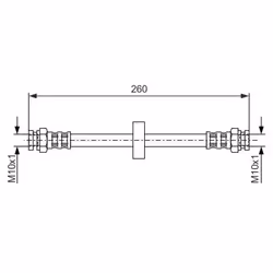 Filettatura interna 2 [mm]: M10x1. Filettatura interna [mm]: M10x1. Indice: 1 987 476 092. Lunghezza [mm]: 240. Numero del Pr ...