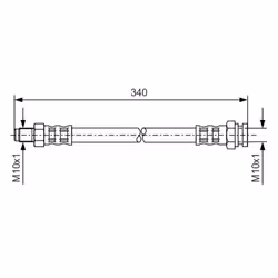 Filettatura interna [mm]: M10x1. Filetto esterno 2 [mm]: M10x1. Indice: 1 987 476 121. Lunghezza [mm]: 311. Numero del Produt ...