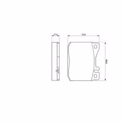 Set di pastiglie freno BOSCH 0 986 463 412, anteriore - Vista aggiuntiva 7