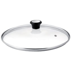 Tefal 28097912 coperchio per pentola Rotondo Nero, Acciaio, Trasparente