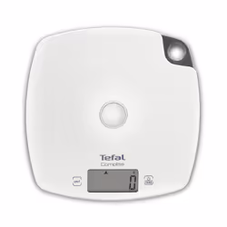 Tefal Compliss, Bilancia da cucina elettronica, 5 kg, 1 g, Bianco, Plastica, Vetro