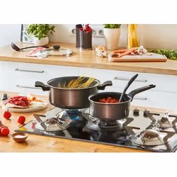 Tefal Easy Cook & Clean B5544602 padella Rotondo Nero, Marrone - Vista aggiuntiva 4
