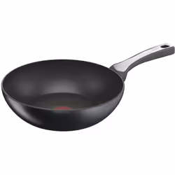 Tefal G25919, Rotondo, Wok/padella per cottura al salto, Nero, Titanio, 175 °C, Alluminio