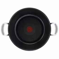 Tefal Jamie Oliver H91254 Rotondo Nero, Argento