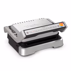 Tefal OptiGrill 2in1 GC772D, Acciaio inox, Rettangolare, Pulsanti, 600 cm², 30 x 20 mm, 1 Fornello(i)