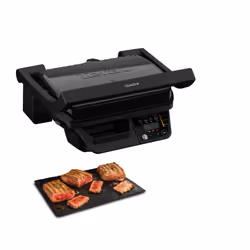 Tefal OptiGrill GC7P08, Nero, Acciaio inox, Rettangolare, Pulsanti, 600 cm², 300 x 200 mm