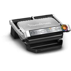 Moulinex - Optigrill+, Griglia Elettrica da Interno Ideale per Cucinare Carne, Pesce e Verdure, Indicatore di Cottura e 6 Programmi Automatici,