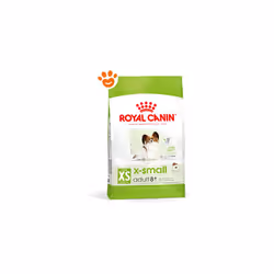 ROYAL CANIN® X-Small Adult 8+ è un alimento completo e bilanciato, appositamente formulato per soddisfare gli specifici fabbi ...
