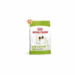 ROYAL CANIN® X-Small Adult 8+ è un alimento completo e bilanciato, appositamente formulato per soddisfare gli specifici fabbi ...