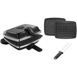 LAGRANGE Super 2 Antiadhésif 4 waffle 1000 W Nero