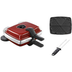 LAGRANGE Super 2 Antiadhésif 6 waffle 1000 W Ciliegia (frutto)