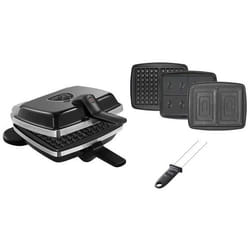 LAGRANGE Super 2 Antiadhésif 2 waffle 1000 W Nero
